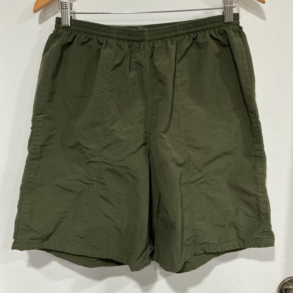Patagonia Mens Shorts Elastic Waist Style 5803085 Green Nylon Size Medium Lined